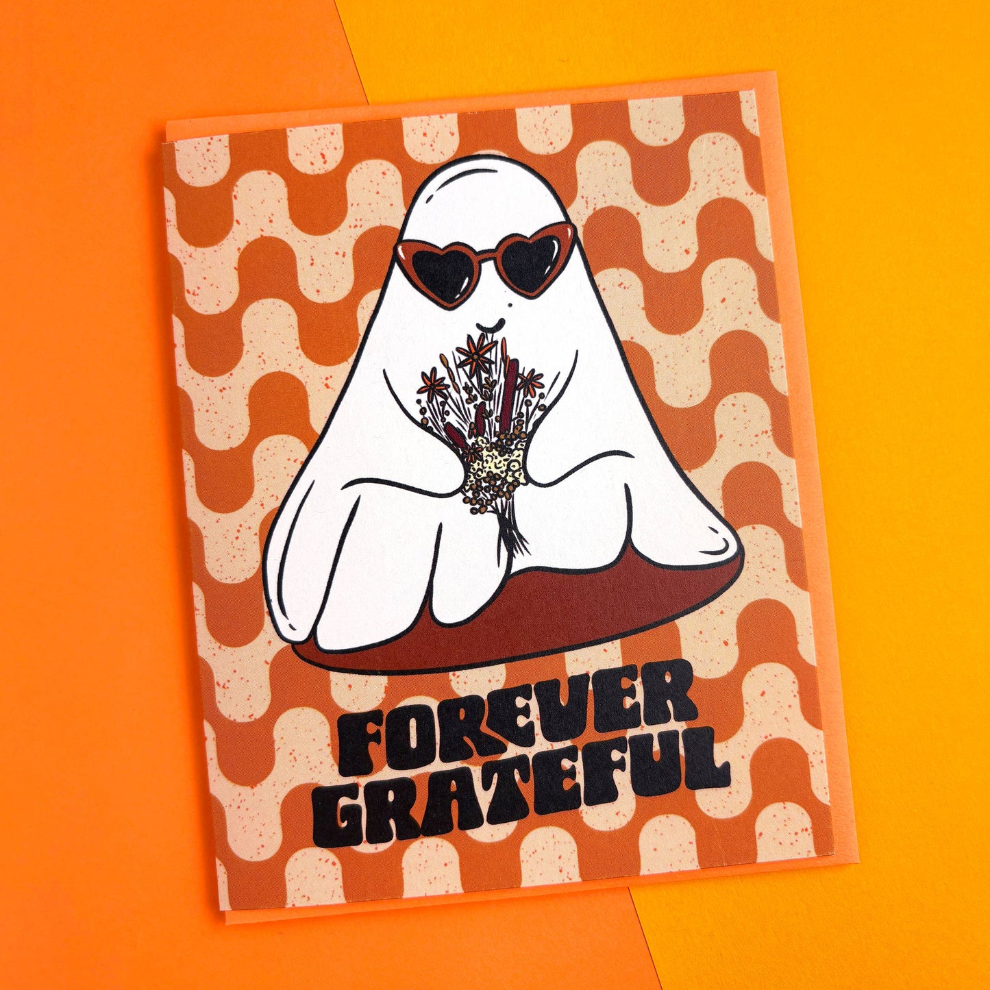 Forever Grateful Ghost Thank You Card