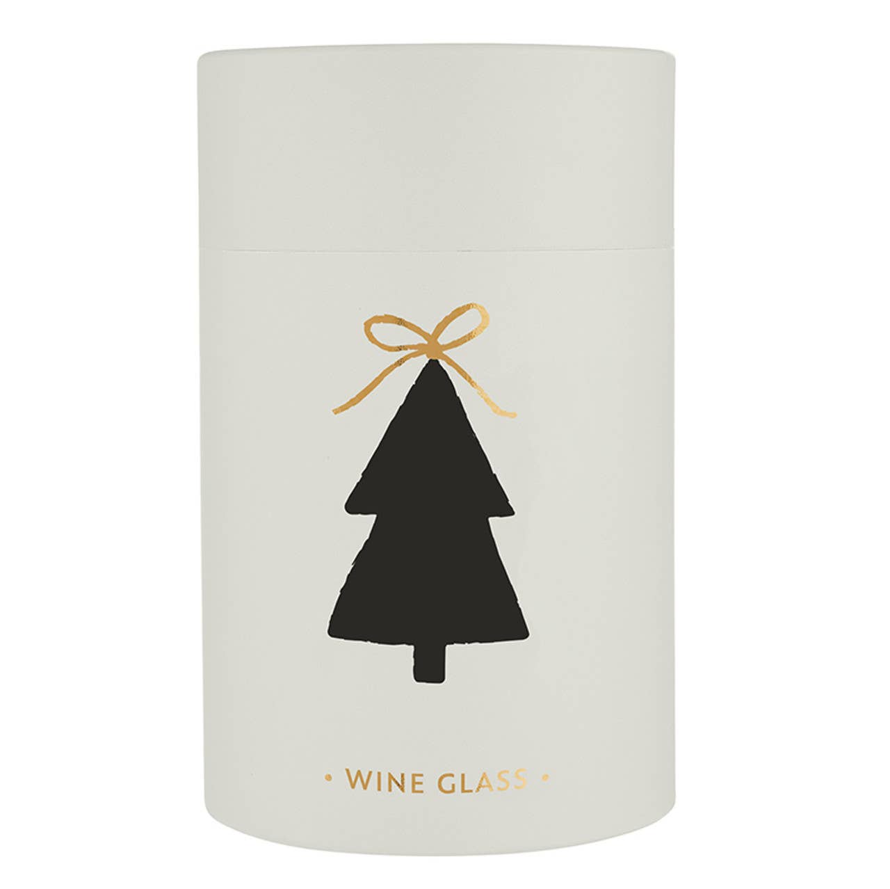 Gold Foil Stemless Wine Glass - Bow Tree