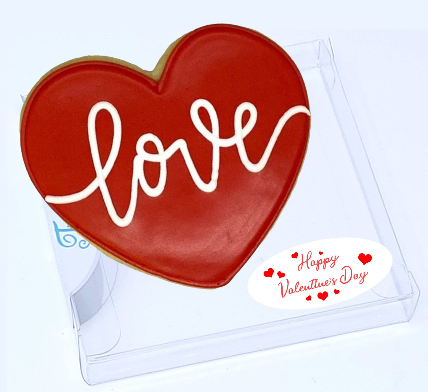 Valentine's Day Love Heart Royal Icing Cookies