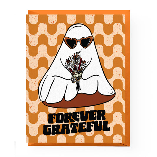Forever Grateful Ghost Thank You Card
