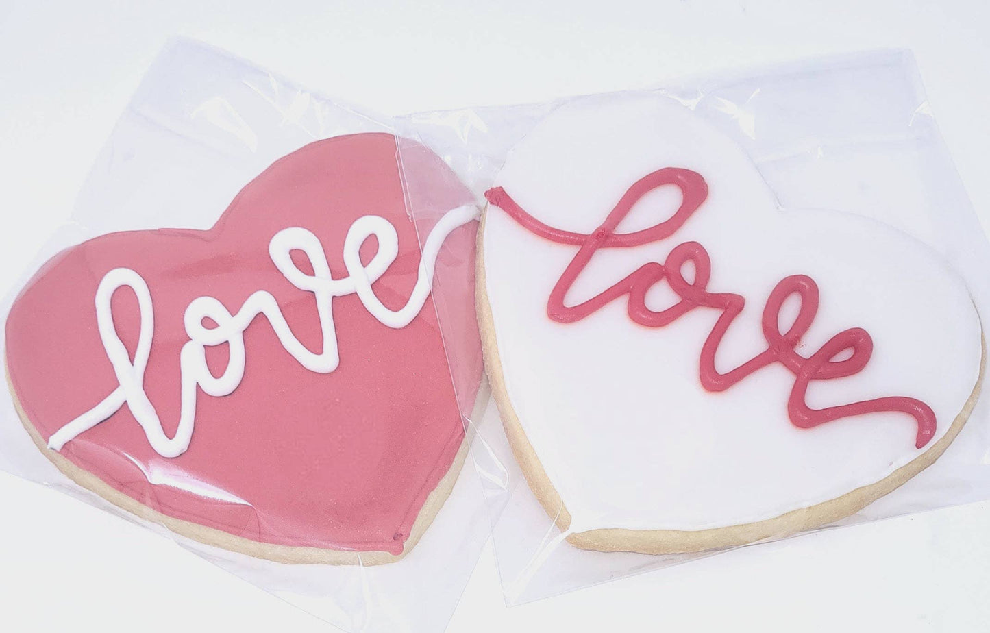 Valentine's Day Love Heart Royal Icing Cookies