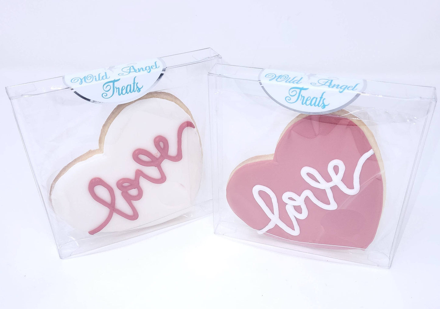 Valentine's Day Love Heart Royal Icing Cookies