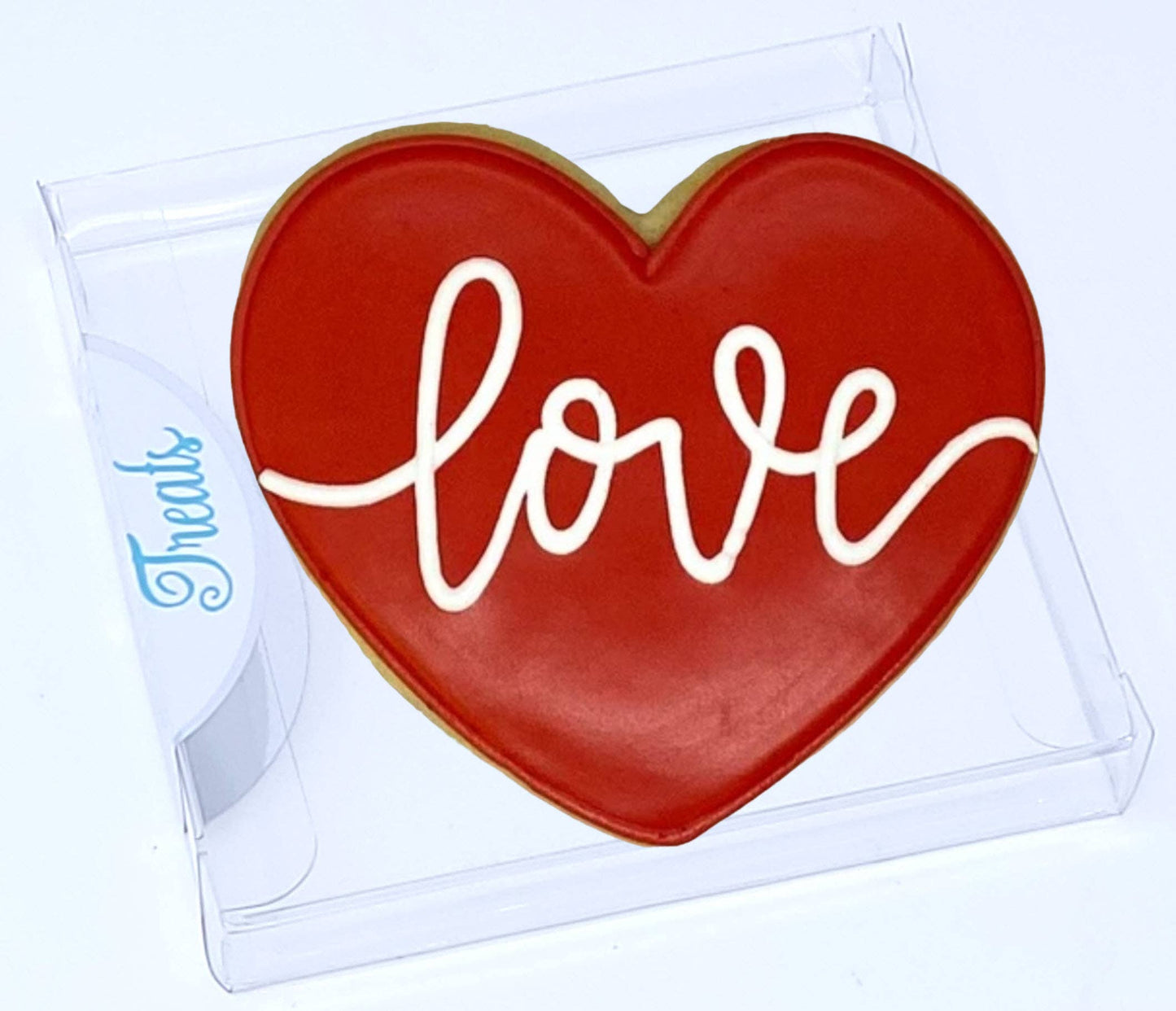 Valentine's Day Love Heart Royal Icing Cookies