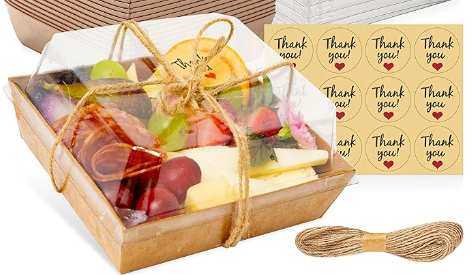 Personalized Charcuterie To-Go Boxes for Guests