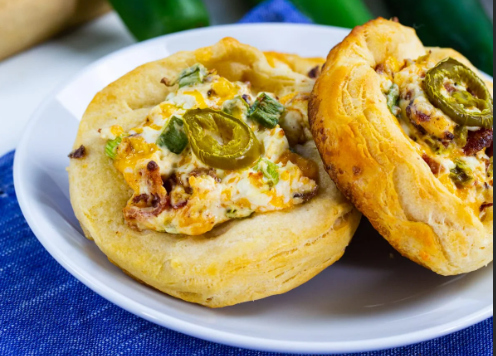 Jalapeño Pimento Cheese-Bacon Biscuit