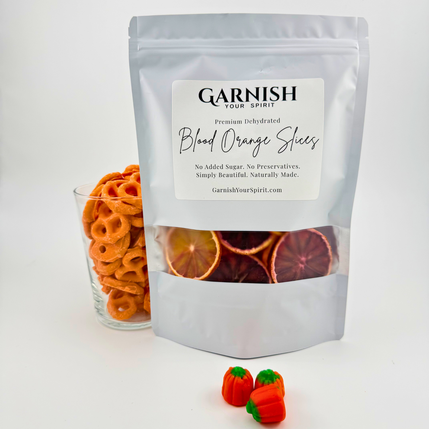 Dehydrated Blood Orange Slices | Dried Blood Oranges for Bar & Decor