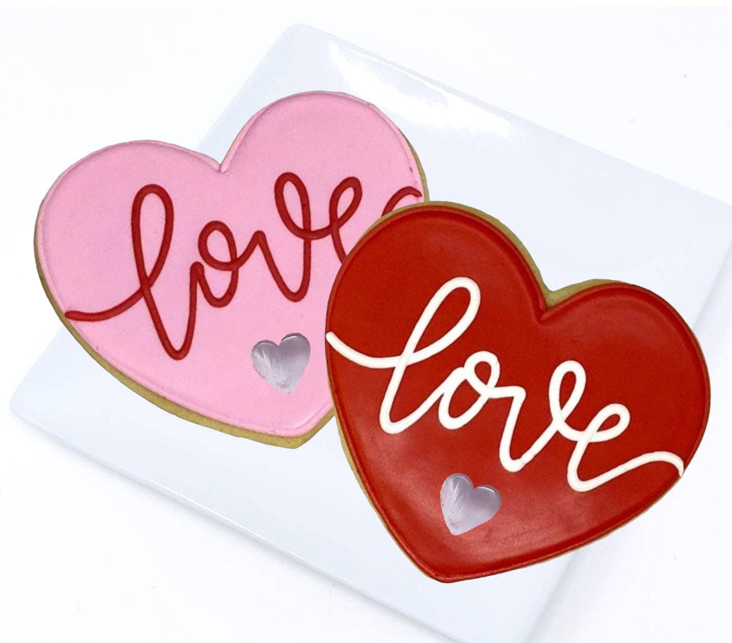 Valentine's Day Love Heart Royal Icing Cookies
