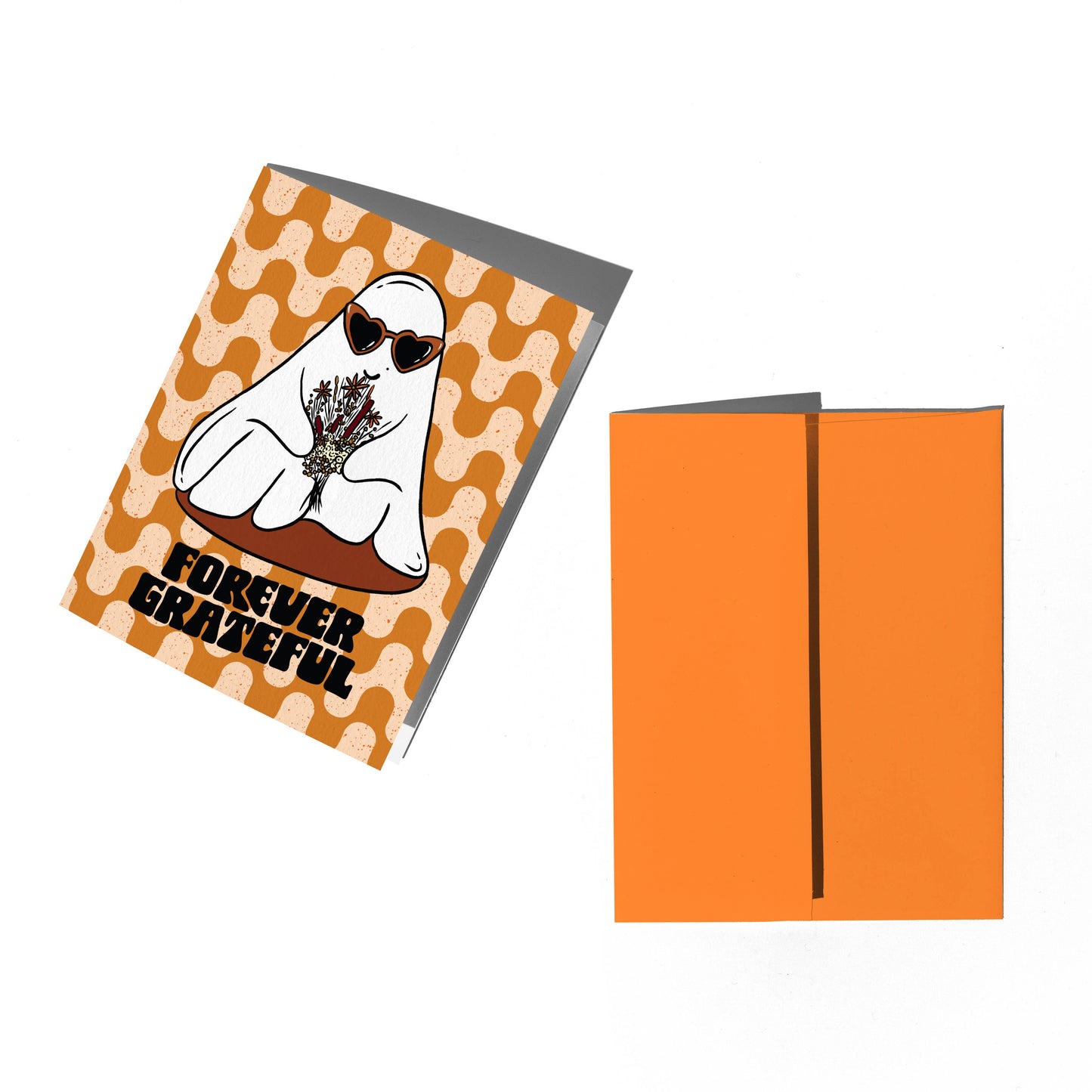 Forever Grateful Ghost Thank You Card